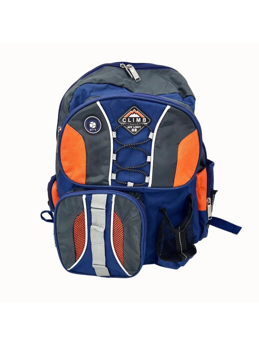 Climb Mtn Terrain Off Limit 68 Kid's Blue & Orange Backpack Multi Pkts School